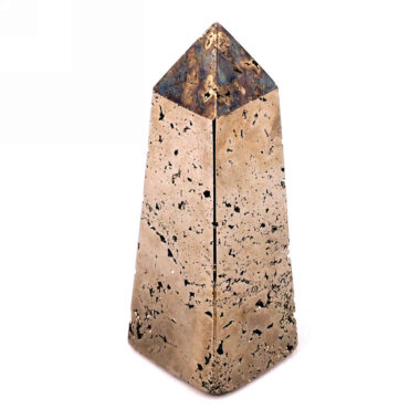 Pyrit Obelisk | Spitze poliert aus Peru in bester Qualität und Farbe Edelsteine Heilsteine bei Wunderstein24