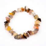 Achat Natur | Bunt Edelstein Armband flexibel und dehnbar Edelsteine Heilsteine bei Wunderstein24
