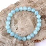 Buntes Cabochon Edelstein Armband Ø 14 mm flexibel und dehnbar Edelsteine Heilsteine bei Wunderstein24