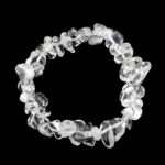 großes Bergkristall Ø 14 mm Nugget Edelstein Armband glasklar flexibel und dehnbar Edelsteine Heilsteine bei Wunderstein24