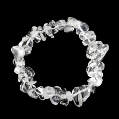 Bergkristall Kinder Edelstein Armband flexibel und dehnbar Edelsteine Heilsteine bei Wunderstein24