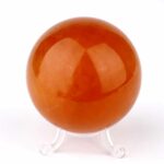 Calcit gelb Kugel transparent Ø 67 mm in bester Qualität und Farbe Edelsteine Heilsteine bei Wunderstein24
