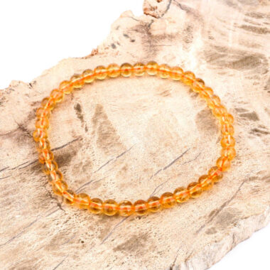 Natur Citrin Ø 5 mm Kugel Edelstein Armband flexibel und dehnbar Edelsteine Heilsteine bei Wunderstein24