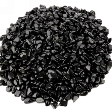 Obsidian Trommelsteine schwarz Ø ca. 8 – 12 mm Edelsteine Heilsteine bei Wunderstein24