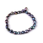Buntes Cabochon Edelstein Armband Ø 14 mm flexibel und dehnbar Edelsteine Heilsteine bei Wunderstein24