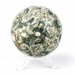 Rhyolith Kugel aus Australien Ø 69 mm in bester Farbe und Struktur Edelsteine Heilsteine bei Wunderstein24