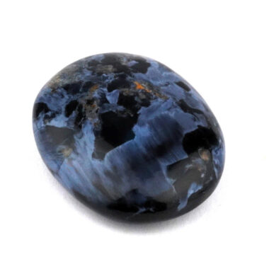 Pietersit blau Cabochon | Handschmeichler aus Namibia in einzigartiger Qualität und Farbe Edelsteine Heilsteine bei Wunderstein24