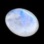 Regenbogen Mondstein Cabochon | Handschmeichler aus Indien in einzigartiger Qualität und Farbe Edelsteine Heilsteine bei Wunderstein24
