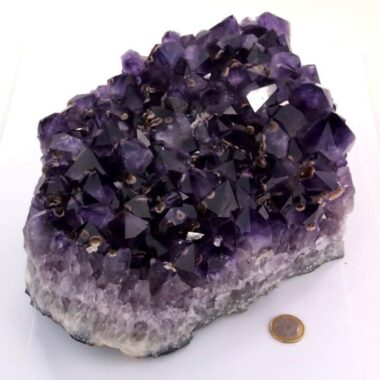 Amethyst Uruguay AAA – Qualität Stufe Geode Druse 332 mm TOP – beste Farbe Edelsteine Heilsteine bei Wunderstein24