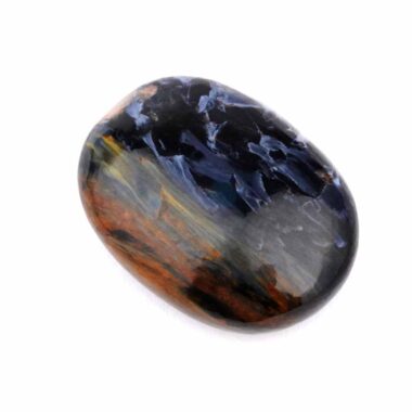 Pietersit blau Cabochon | Handschmeichler aus Namibia in einzigartiger Qualität und Farbe Edelsteine Heilsteine bei Wunderstein24