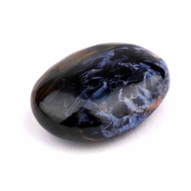 Pietersit blau Cabochon | Handschmeichler aus Namibia in einzigartiger Qualität und Farbe Edelsteine Heilsteine bei Wunderstein24
