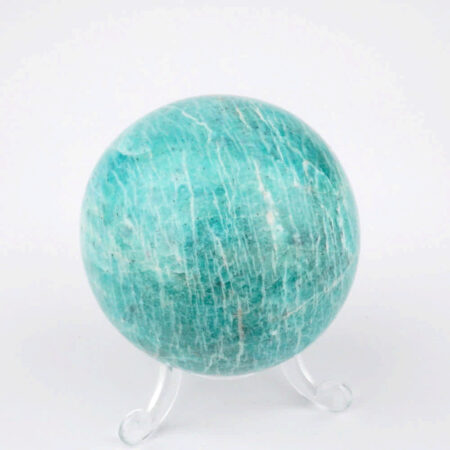 Amazonit Kugel aus Madagaskar Ø 63 mm in sehr guter Qualität und Farbe Edelsteine Heilsteine bei Wunderstein24