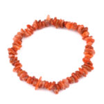 Achat rot | orange Natur Edelstein Armband flexibel und dehnbar Edelsteine Heilsteine bei Wunderstein24