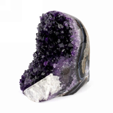 Amethyst Stufe mit poliertem Rand und Standfläche in weltbester Farbe und Qualität Edelsteine Heilsteine bei Wunderstein24