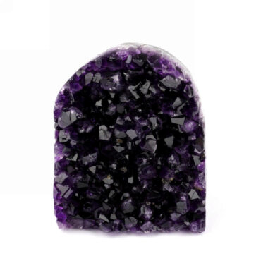 Amethyst Stufe mit poliertem Rand und Standfläche in weltbester Farbe und Qualität Edelsteine Heilsteine bei Wunderstein24