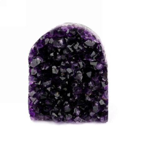 Amethyst Stufe mit poliertem Rand und Standfläche in weltbester Farbe und Qualität Edelsteine Heilsteine bei Wunderstein24
