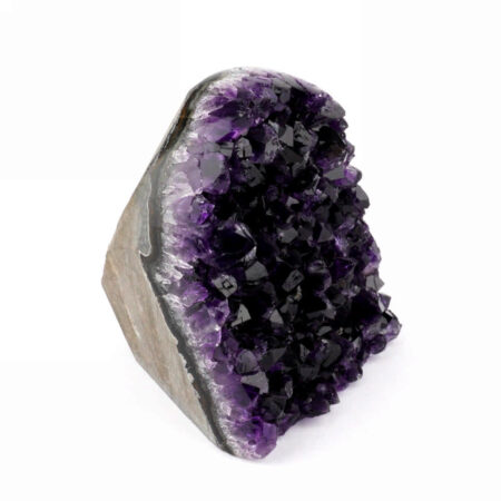 Amethyst Stufe mit poliertem Rand und Standfläche in weltbester Farbe und Qualität Edelsteine Heilsteine bei Wunderstein24