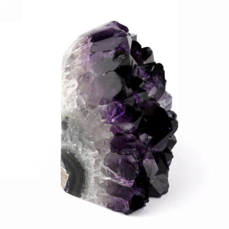 Amethyst Stufe mit poliertem Rand und Standfläche in weltbester Farbe und Qualität Edelsteine Heilsteine bei Wunderstein24