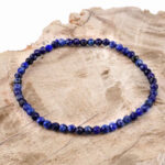 Lapislazuli Ø 3,5 mm facettiertes Edelstein Armband flexibel und dehnbar Edelsteine Heilsteine bei Wunderstein24