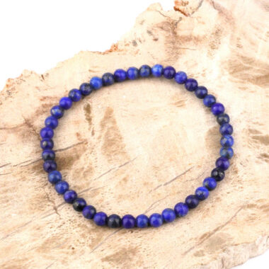 Lapislazuli Ø 4,5 mm Natur Kugel Edelstein Armband flexibel und dehnbar Edelsteine Heilsteine bei Wunderstein24