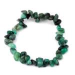 Smaragd Ø 8 x 12 mm Nugget Edelstein Armband flexibel und dehnbar Edelsteine Heilsteine bei Wunderstein24