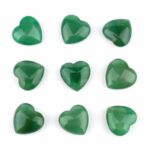 Magnesit weiß | Howlith Herz Ø ca. 20 mm in bester Qualität Edelsteine Heilsteine bei Wunderstein24