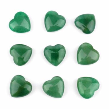 Aventurin grün Herz Ø ca. 20 mm aus Brasilien Edelsteine Heilsteine bei Wunderstein24