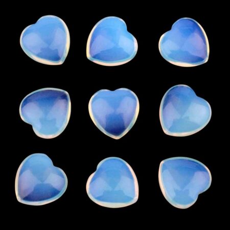 Opalith Herz Ø ca. 20 mm in bester Qualität Edelsteine Heilsteine bei Wunderstein24
