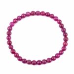 Rubin Ø 5 mm Kugel Armband flexibel und dehnbar in einzigartiger Qualität und Farbe Edelsteine Heilsteine bei Wunderstein24