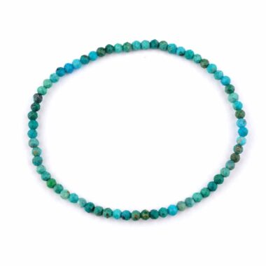Türkis echt facettiert Ø 3 mm Kugel Edelstein Armband flexibel und dehnbar Edelsteine Heilsteine bei Wunderstein24