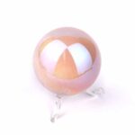 Aqua Angel Aura Rosenquarz Kugel Ø ca. 54 mm Edelsteine Heilsteine bei Wunderstein24