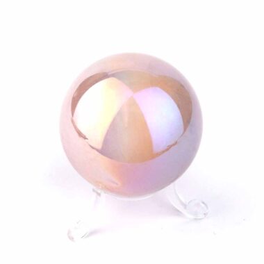 Aqua Angel Aura Rosenquarz Kugel Ø ca. 53 mm Edelsteine Heilsteine bei Wunderstein24