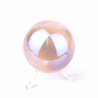 Aqua Angel Aura Rosenquarz Kugel Ø ca. 52 mm Edelsteine Heilsteine bei Wunderstein24