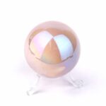 Aqua Angel Aura Rosenquarz Kugel Ø ca. 52 mm Edelsteine Heilsteine bei Wunderstein24