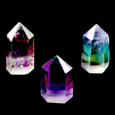Aqua | Angel Aura Bergkristall Spitze Höhe 30 – 80 mm aus Brasilien Edelsteine Heilsteine bei Wunderstein24