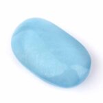 Aquamarin | Beryl Handschmeichler | Massagestein Ø 47 mm in bester Qualität und Farbe Edelsteine Heilsteine bei Wunderstein24