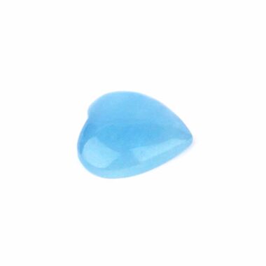 Aquamarin | Beryl Herz Ø 27 mm in einzigartiger und bester Qualität und Farbe Edelsteine Heilsteine bei Wunderstein24