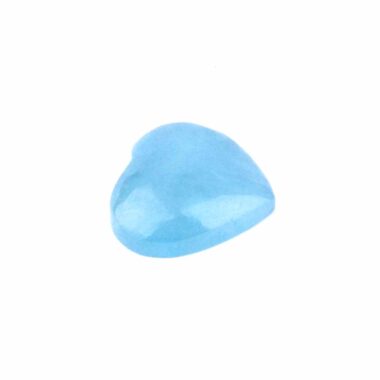 Aquamarin | Beryl Herz Ø 28 mm in einzigartiger und bester Qualität und Farbe Edelsteine Heilsteine bei Wunderstein24