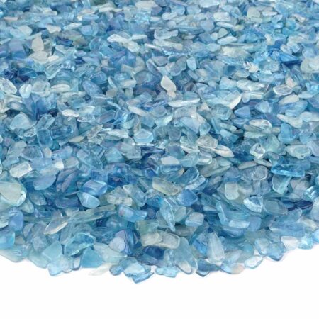 Aquamarin Trommelsteine transparent Ø ca. 6 – 12 mm in bester Farbe und Qualität Edelsteine Heilsteine bei Wunderstein24