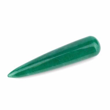 Aventurin grün – Massagestab rund Länge 90 – 95 mm Griffel für Reflexzonen Massage Edelsteine Heilsteine bei Wunderstein24