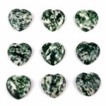 Achat | Streifenachat Herz Ø ca. 25 mm aus Madagaskar Edelsteine Heilsteine bei Wunderstein24