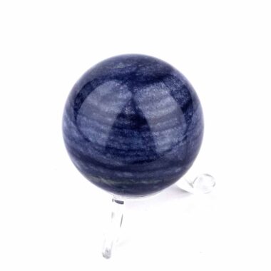 Aventurin blau | Blauquarz Kugel Ø ca. 50 mm aus Brasilien Edelsteine Heilsteine bei Wunderstein24