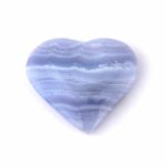 Chalcedon blau Herz Ø 45 mm in bester Qualität und Farbe Edelsteine Heilsteine bei Wunderstein24