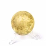 Natur Citrin Kugel Ø ca. 40 mm transparent in bester Qualität und Farbe Edelsteine Heilsteine bei Wunderstein24