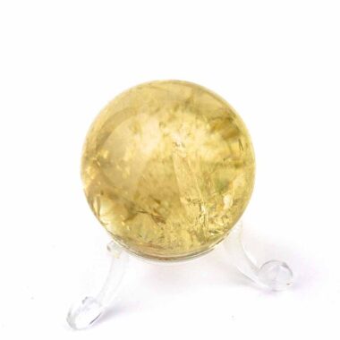 Natur Citrin Kugel Ø ca. 40 mm transparent in bester Qualität und Farbe Edelsteine Heilsteine bei Wunderstein24