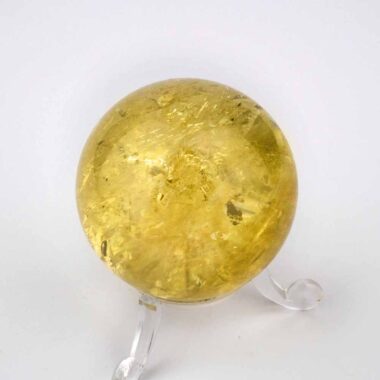 Natur Citrin Kugel Ø ca. 48 mm transparent in bester Qualität und Farbe Edelsteine Heilsteine bei Wunderstein24