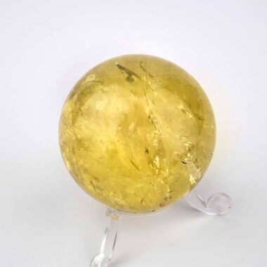 Natur Citrin Kugel Ø ca. 48 mm transparent in bester Qualität und Farbe Edelsteine Heilsteine bei Wunderstein24