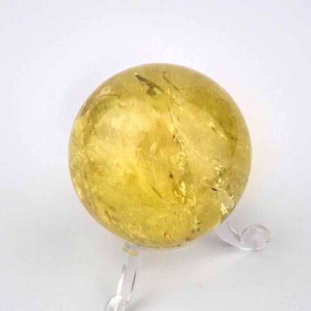Natur Citrin Kugel Ø ca. 48 mm transparent in bester Qualität und Farbe Edelsteine Heilsteine bei Wunderstein24