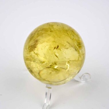 Natur Citrin Kugel Ø ca. 47 mm transparent in bester Qualität und Farbe Edelsteine Heilsteine bei Wunderstein24