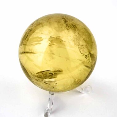 große Natur Citrin Kugel Ø ca. 66 mm transparent in bester Qualität und Farbe Edelsteine Heilsteine bei Wunderstein24